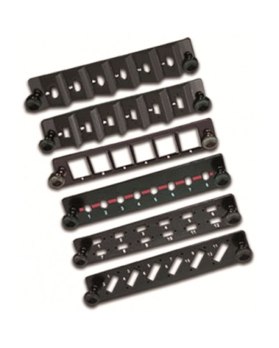 Панель адаптерная на 6 ST/FC адаптеров с угловой установкой для кросса LAN-FOB10-1P LANMASTER LAN-FP10-6ST/A в Петропавловске-Камчатском Аксессуары для стоек и шкафов Pintop.ru