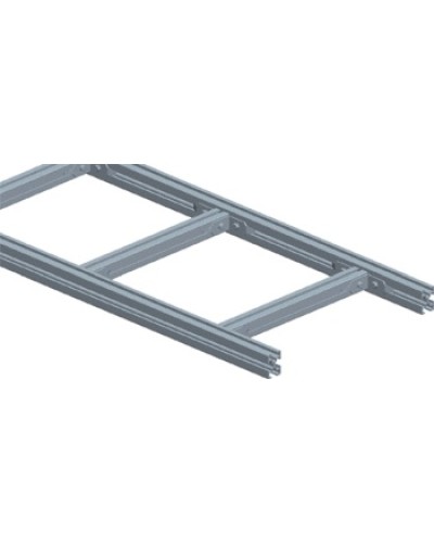 Лоток лестничный, прямая секция шириной 400 мм, алюминий (3 м) LANMASTER LAN-LTA400 в Петропавловске-Камчатском Кабельные лотки Pintop.ru