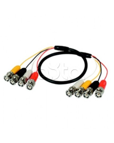 Кабель соединительный 4BNCx4BNC (штекер), 100см Lazso WC414 в Петропавловске-Камчатском Видеоусилители, Модуляторы, Делители Pintop.ru