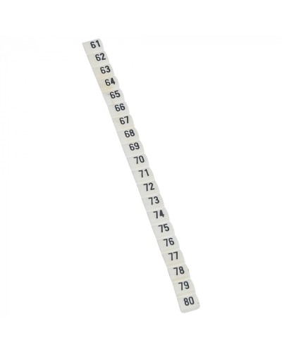 Маркер CAB3 цифры 61-80 Legrand 038153 в Петропавловске-Камчатском Аксессуары для кабель-канала Pintop.ru