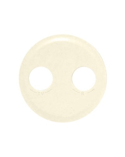 Лицевая панель для розетки TV/FM слоновая кость Celiane Legrand 066232 в Петропавловске-Камчатском Аксессуары для кабель-канала Pintop.ru