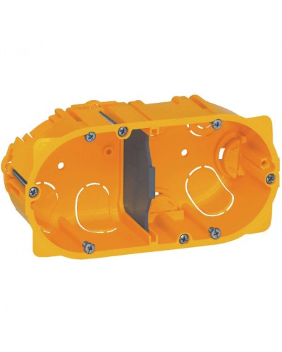 Коробка для сухих перегородок 2-местная, глубина 40 мм Batibox Legrand 080042 в Петропавловске-Камчатском Распределительные коробки Pintop.ru