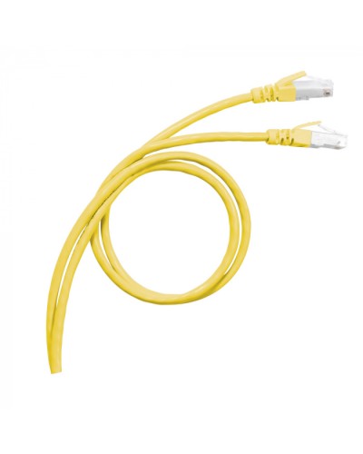 Патч-корд S/FTP, cat. 6а, PVC, 1м, желтый Legrand (051780) в Петропавловске-Камчатском Патчкорды (медные) Pintop.ru