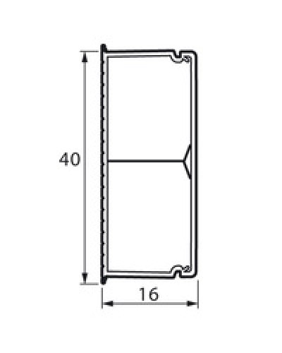 Кабель-канал с перегородкой METRA 40x16 Legrand (638195) в Петропавловске-Камчатском Кабель-канал Pintop.ru