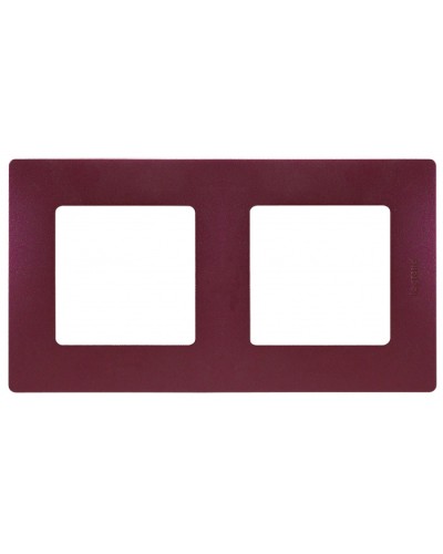 Рамка 2 поста Etika сливовый Legrand 672562 в Петропавловске-Камчатском Аксессуары для кабель-канала Pintop.ru