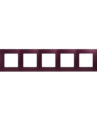 Рамка 5 постов Etika сливовый Legrand 672565 в Петропавловске-Камчатском Аксессуары для кабель-канала Pintop.ru