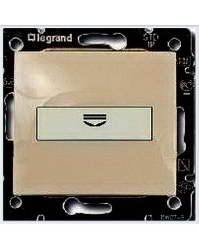Выключатель c картой 10А слоновая кость Valena Legrand 774134 в Петропавловске-Камчатском Аксессуары для кабель-канала Pintop.ru