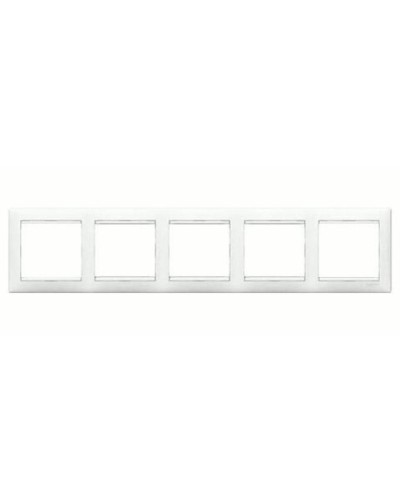 Рамка 5 постов горизонтальный монтаж белый Valena Legrand 774455 в Петропавловске-Камчатском Аксессуары для кабель-канала Pintop.ru
