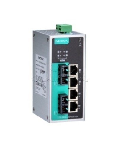 Коммутатор PoE 6-портовый Moxa EDS-P206A-4PoE-MM-SC в Петропавловске-Камчатском Коммутаторы Pintop.ru