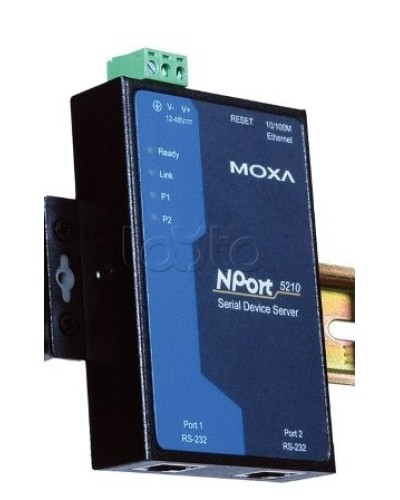 Сервер 2-портовый RS-232 в Ethernet Moxa NPort 5210 в Петропавловске-Камчатском Дополнительное оборудование для ОПС Pintop.ru