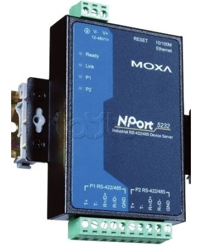 Сервер 2-портовый RS-422/485 в Ethernet Moxa NPort 5232I в Петропавловске-Камчатском Дополнительное оборудование для ОПС Pintop.ru