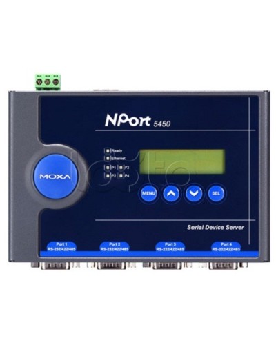 Сервер 4-портовый RS-232/422/485 в Ethernet Moxa NPort 5450-T в Петропавловске-Камчатском Дополнительное оборудование для ОПС Pintop.ru