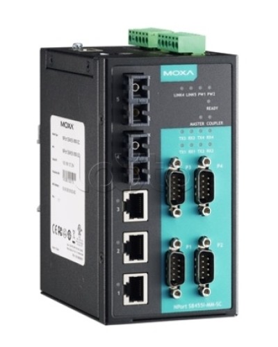 Сервер 4-портовый RS-232/422/485 в Ethernet Moxa NPort S8455I-SS-SC в Петропавловске-Камчатском Дополнительное оборудование для ОПС Pintop.ru