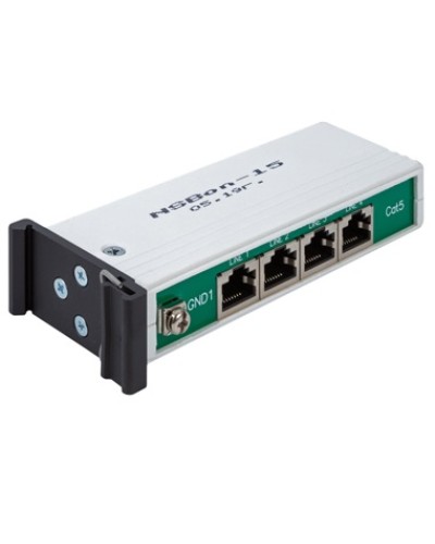 Устройство защиты линий Ethernet 10/100/1000M + PoE, 4 порта. EveryPro 4-Cat5P, патч-корд 4 шт. NSGate NSBon-15 в Петропавловске-Камчатском Устройства защиты от перенапряжений Pintop.ru