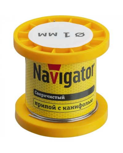 Припой Navigator 93 079 NEM-Pos02-63K-1-K50 (ПОС-63, катушка, 1 мм, 50 гр) в Петропавловске-Камчатском Аксессуары для кабель-канала Pintop.ru