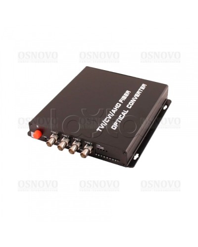 Приёмник 4 каналов видео оптический OSNOVO RA-H4/1F в Петропавловске-Камчатском Видеоусилители, Модуляторы, Делители Pintop.ru