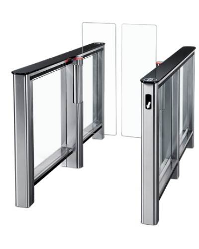 Турникет PERCo-ST-01 с крышками из закал. стекла со створками Створки шириной 300 мм увеличенной выстоты (1300 мм) в Петропавловске-Камчатском Турникеты Pintop.ru