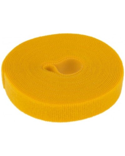 Лента-липучка многоразовая 5 м х 20мм, желтая (1 шт/уп) REXANT 07-7522 в Петропавловске-Камчатском Монтажные материалы Pintop.ru