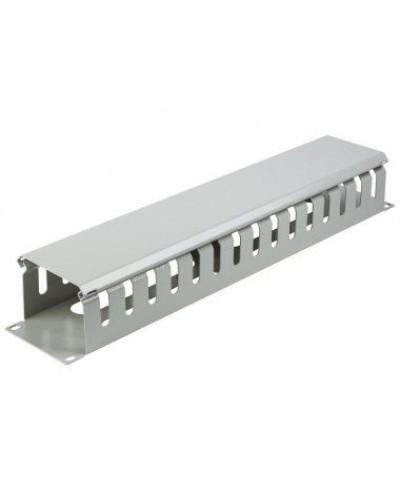 Органайзер кабельный горизонтальный с крышкой, 19, 2U, глубиной 72 мм, металл, RAL 7035 REXANT 04-2645 в Петропавловске-Камчатском Кабельные органайзеры Pintop.ru