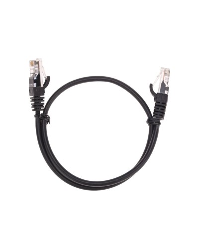 Патч-корд U/UTP, CAT 5e, RJ45-RJ45, 26AWG, LSZH, черный, 0,5м REXANT 02-0102-05 в Петропавловске-Камчатском Патчкорды (медные) Pintop.ru
