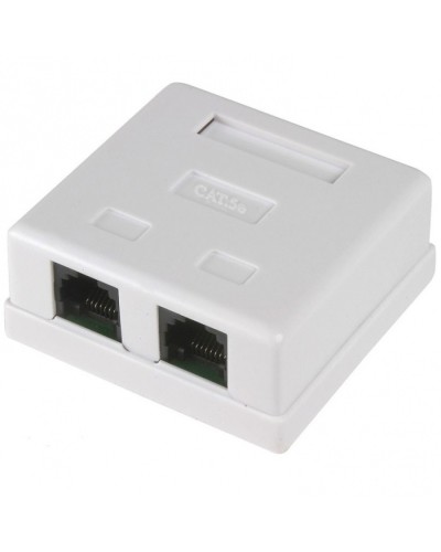 Розетка RJ-45 UTP двухпортовая (25шт/уп) REXANT 03-0151 в Петропавловске-Камчатском Проходные адаптеры RJ-45 и разветвители Pintop.ru