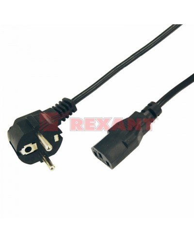 Шнур сетевой Евро 0.75мм² 1.8М (PVC) (с заземлением) (10шт/уп) REXANT 11-1131 в Петропавловске-Камчатском Патч-корды и пигтейлы Pintop.ru