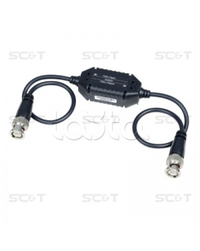 Изолятор коаксиального кабеля (AHD/CVI/TVI) для защиты от искажений по земле SC&T GL001HDP в Петропавловске-Камчатском Видеоусилители, Модуляторы, Делители Pintop.ru