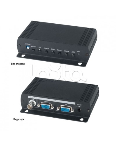 Преобразователь VGA- видеосигнала в аналоговый видеосигнал SC&T VC01 в Петропавловске-Камчатском Видеоусилители, Модуляторы, Делители Pintop.ru