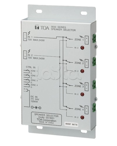 Селектор внешний TOA SS-9001 в Петропавловске-Камчатском Системы оповещения и трансляции TOA Pintop.ru