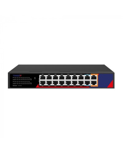 Hi-PoE коммутатор TRASSIR TR-NS1118-240-16POE в Петропавловске-Камчатском Коммутаторы Pintop.ru