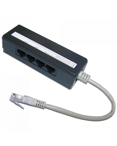 Сплиттер 1 на 4 RJ-45 TWT (TWT-4U1) в Петропавловске-Камчатском Проходные адаптеры RJ-45 и разветвители Pintop.ru