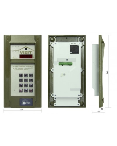 Блок вызова до 200 абонентов Vizit БВД-N201FCP в Петропавловске-Камчатском Блоки вызова многоабонентные Pintop.ru