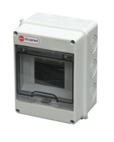 Шкаф настенный, 8-9 модулей, IP65 Экопласт 46408 в Петропавловске-Камчатском Боксы для автоматов Pintop.ru