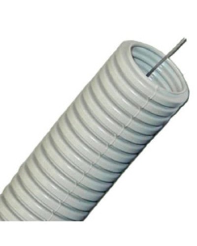 Труба гофрированная ПП легкая диам 40 мм, с зондом Экопласт 60140 в Петропавловске-Камчатском Труба гофрированная Pintop.ru