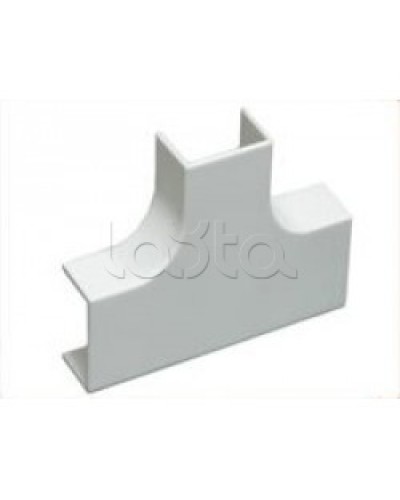 Угол Т-образный плавный стандарт TIA 16x16 мм Экопласт 72410R в Петропавловске-Камчатском Аксессуары для кабель-канала Pintop.ru