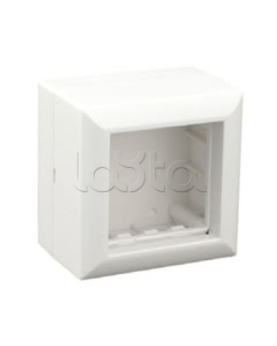 Коробка для открытой проводки на 1 пост 45х45 мм Экопласт 72914 в Петропавловске-Камчатском Распределительные коробки Pintop.ru