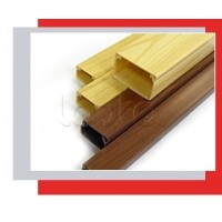 Миниканал 20x10 серия MEX с текстурой дерева (орех) Экопласт 77001N-2