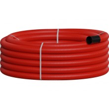 NR040 Двустенная труб.а ПНД гибкая, тип 450, SN29, с зондом, D40мм (20м) цвет красный Экопласт 801040-20