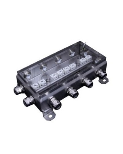 Коробка монтажная огнестойкая Гефест КМ-О (16к*6,0)-IP66 1224нерж, 12 вводов 123х240х60 в Петропавловске-Камчатском Распределительные коробки Pintop.ru