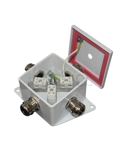 Коробка монтажная огнестойкая Гефест КМ-О (2к*10,0)-IP66, четыре ввода 80х80х68 в Петропавловске-Камчатском Распределительные коробки Pintop.ru