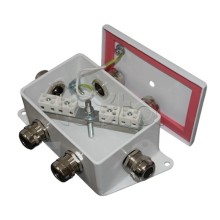 Коробка монтажная огнестойкая Гефест КМ-О (4к*10,0)-IP66-d, четыре ввода 120х80х68