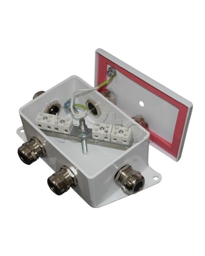 Коробка монтажная огнестойкая Гефест КМ-О (6к)-IP66-d, пять вводов 120х80х68 в Петропавловске-Камчатском Распределительные коробки Pintop.ru