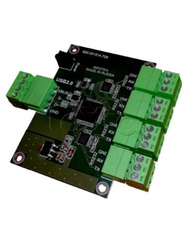 Конвертер USB/RS-232 ИНФОТЕХ AVT-USB/4RS232 в Петропавловске-Камчатском Дополнительное оборудование для ОПС Pintop.ru