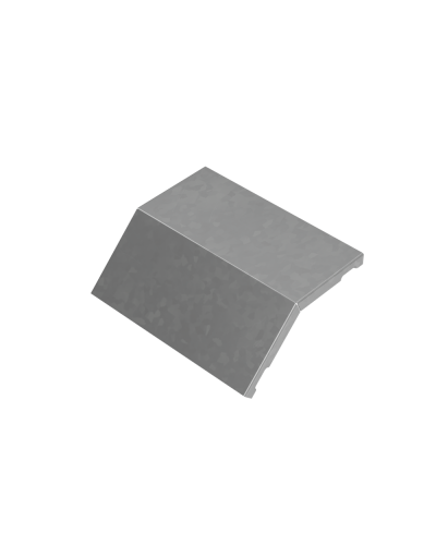 Крышка внешнего вертикального угла 45 гр. 200 мм ПЛЮС HD КМ-Профиль (KVLplus45-200 HD) в Петропавловске-Камчатском Аксессуары для лотков Pintop.ru