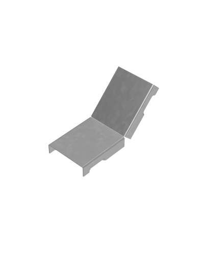 Крышка внутреннего вертикального угла 45 гр. 50 мм ПЛЮС INOX304 КМ-Профиль (KNLplus45-50 INOX304) в Петропавловске-Камчатском Аксессуары для лотков Pintop.ru