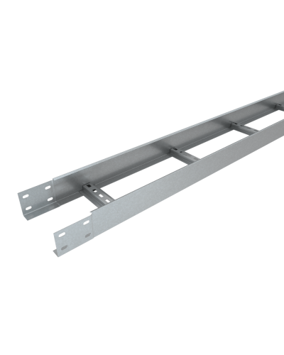 Лоток лестничный 80х500х1,2 L2500 мм Быстрый монтаж КМ-Профиль (LLS80-500-1.2-2500) в Петропавловске-Камчатском Кабельные лотки Pintop.ru
