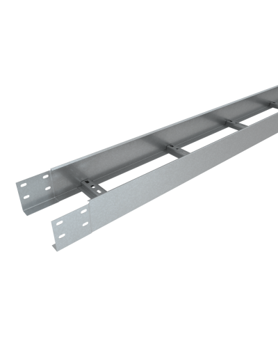 Лоток лестничный 100х600х1,2 L2000 мм Быстрый монтаж HD85 КМ-профиль (LLS100-600-1.2-2000 HD85) в Петропавловске-Камчатском Кабельные лотки Pintop.ru
