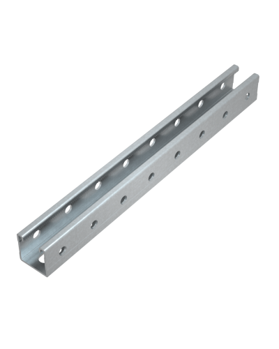 Страт-профиль 41х41 L2900 мм s:1,5 (тройная перфорация) HD КМ-Профиль (STP41-41-2900 3P HD) в Петропавловске-Камчатском Аксессуары для лотков Pintop.ru