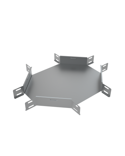 Х-разветвитель 50х200 мм КМ-Профиль (XD50-200) в Петропавловске-Камчатском Аксессуары для лотков Pintop.ru