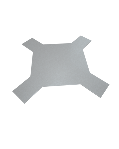 Крышка лестничного Х-разветвителя 100 мм INOX304 КМ-Профиль (KLXD100 INOX304) в Петропавловске-Камчатском Аксессуары для лотков Pintop.ru